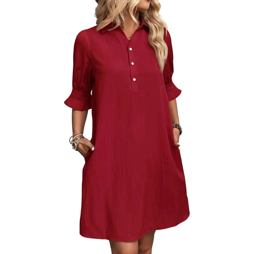 Women's Collared Dress Shirt