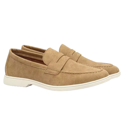 Men's Orthopedic Loafers Comfortable Leather Brown