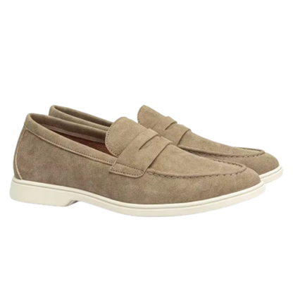 Men's Orthopedic Loafers Comfortable Leather Brown