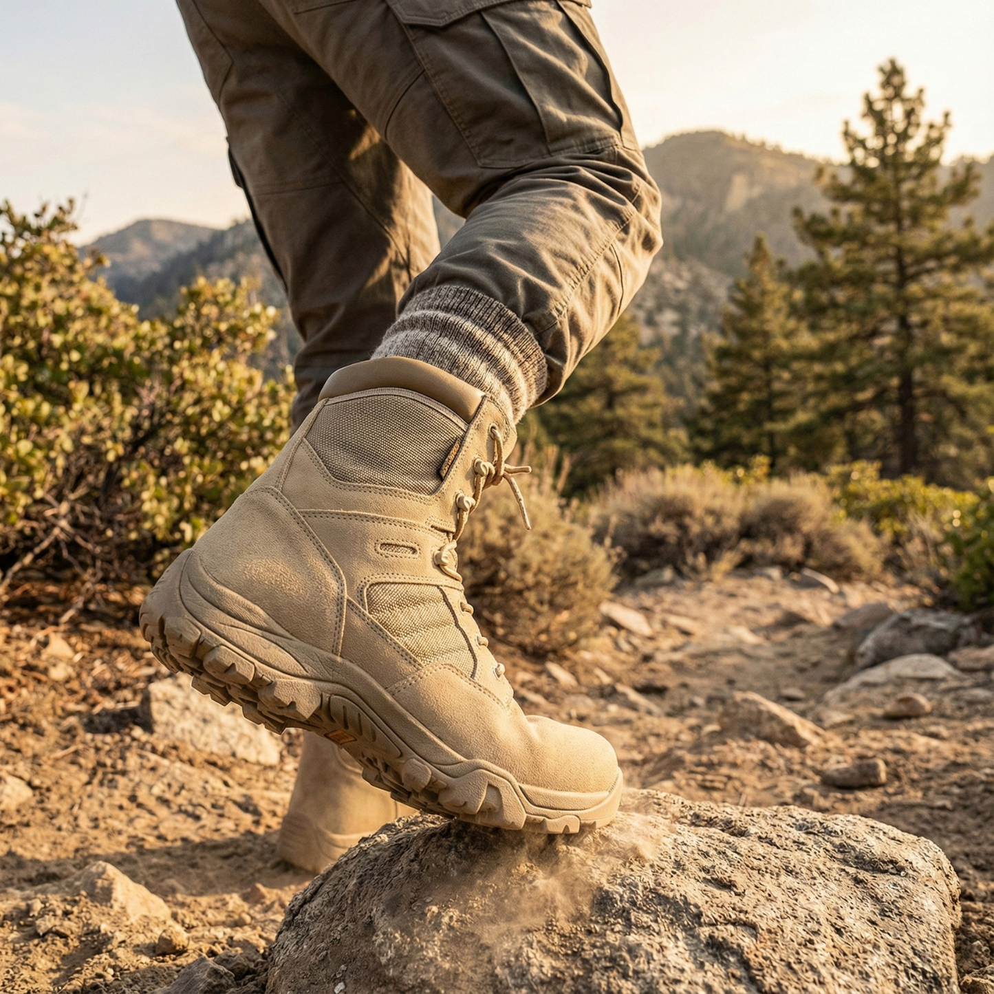 Rugged Outdoor Waterproof Hiking Boots