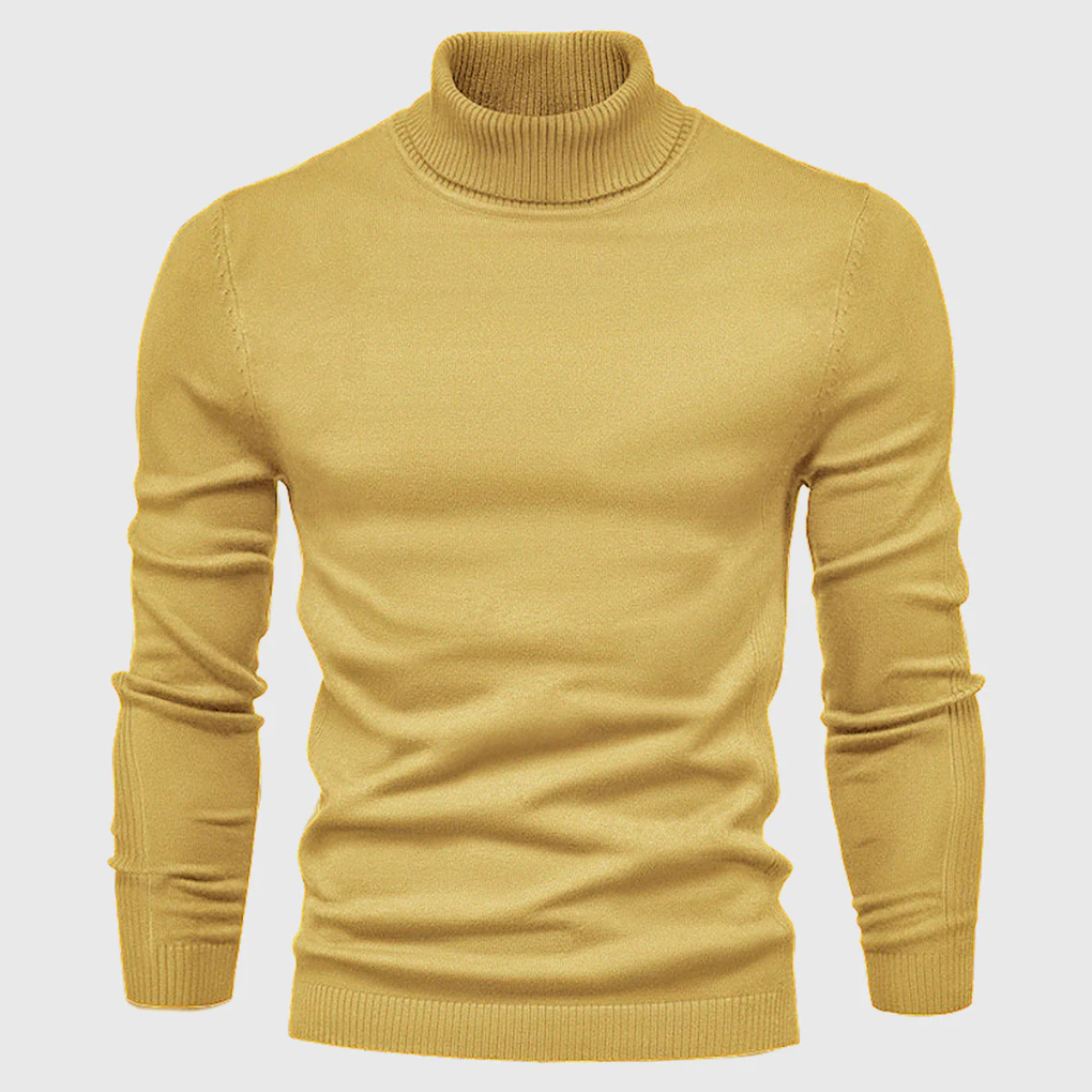Men's Turtleneck Sweater Washable Everyday Wear