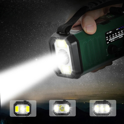 Hand Crank Solar Emergency Radio With Power Bank