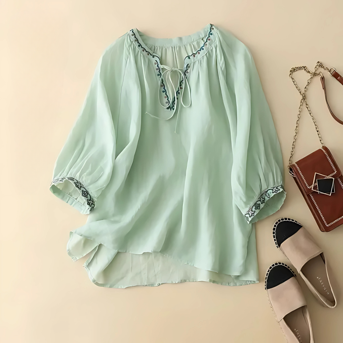 Women's Cotton Embroidered Summer