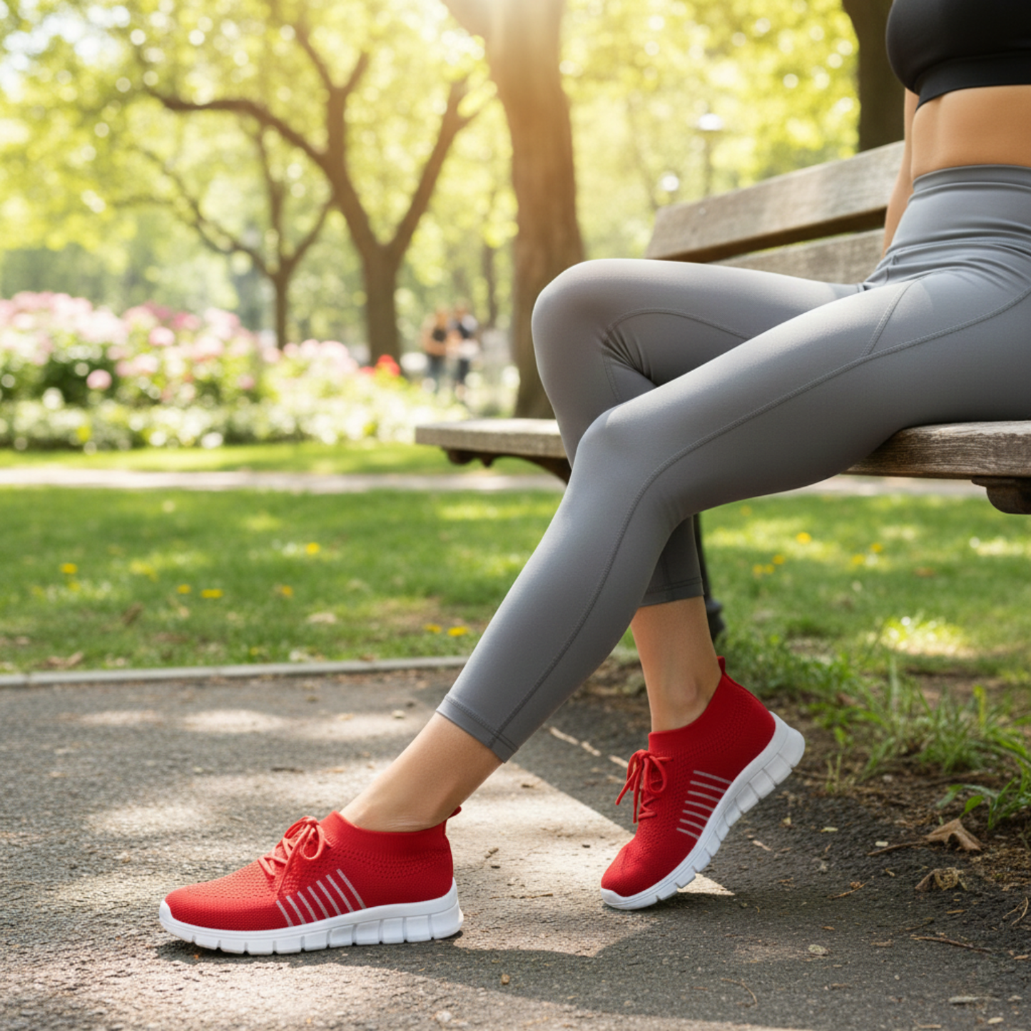 Breathable Women's Platform Athletic Shoes