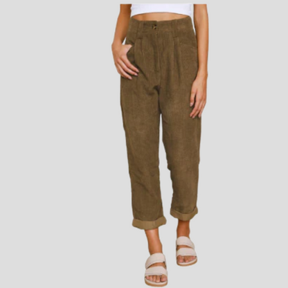 Corduroy Trousers Casual Textured Pants