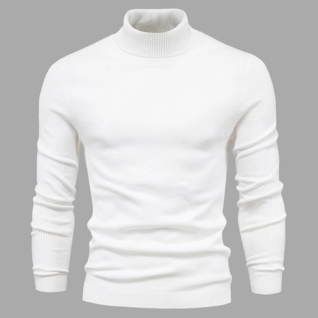 Men's Turtleneck Sweater Washable Everyday Wear - VibreMode