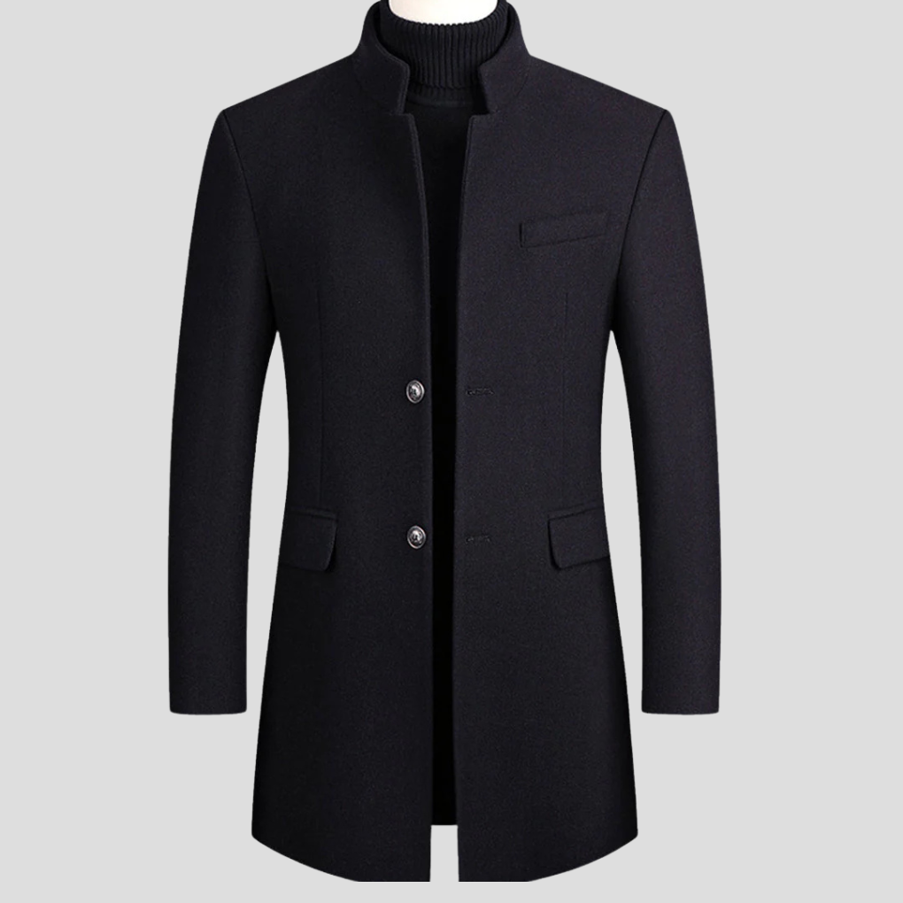 Men's Wool Blend Classic Coat