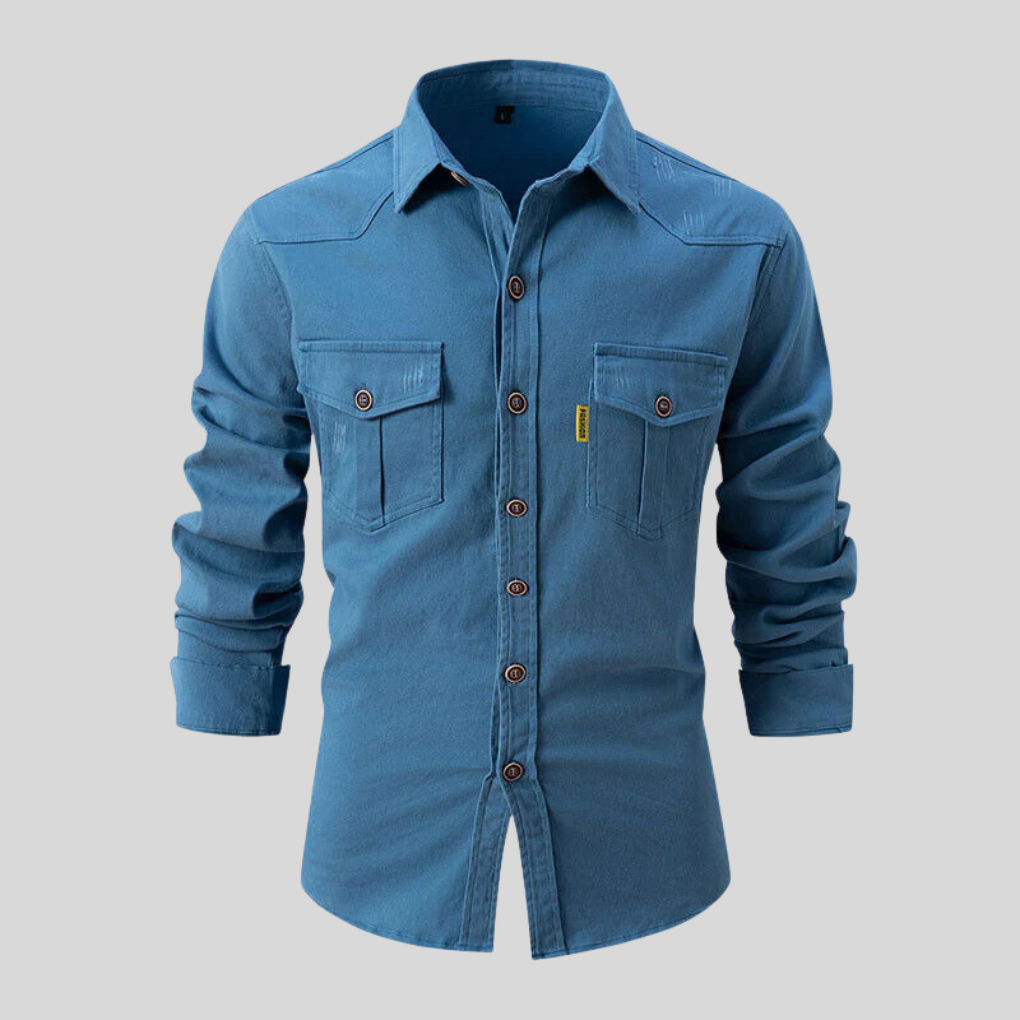 Men's Work Shirt Heavy-Duty Cotton