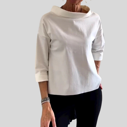 Women's Modern Blouse Everyday Versatility - VibreMode