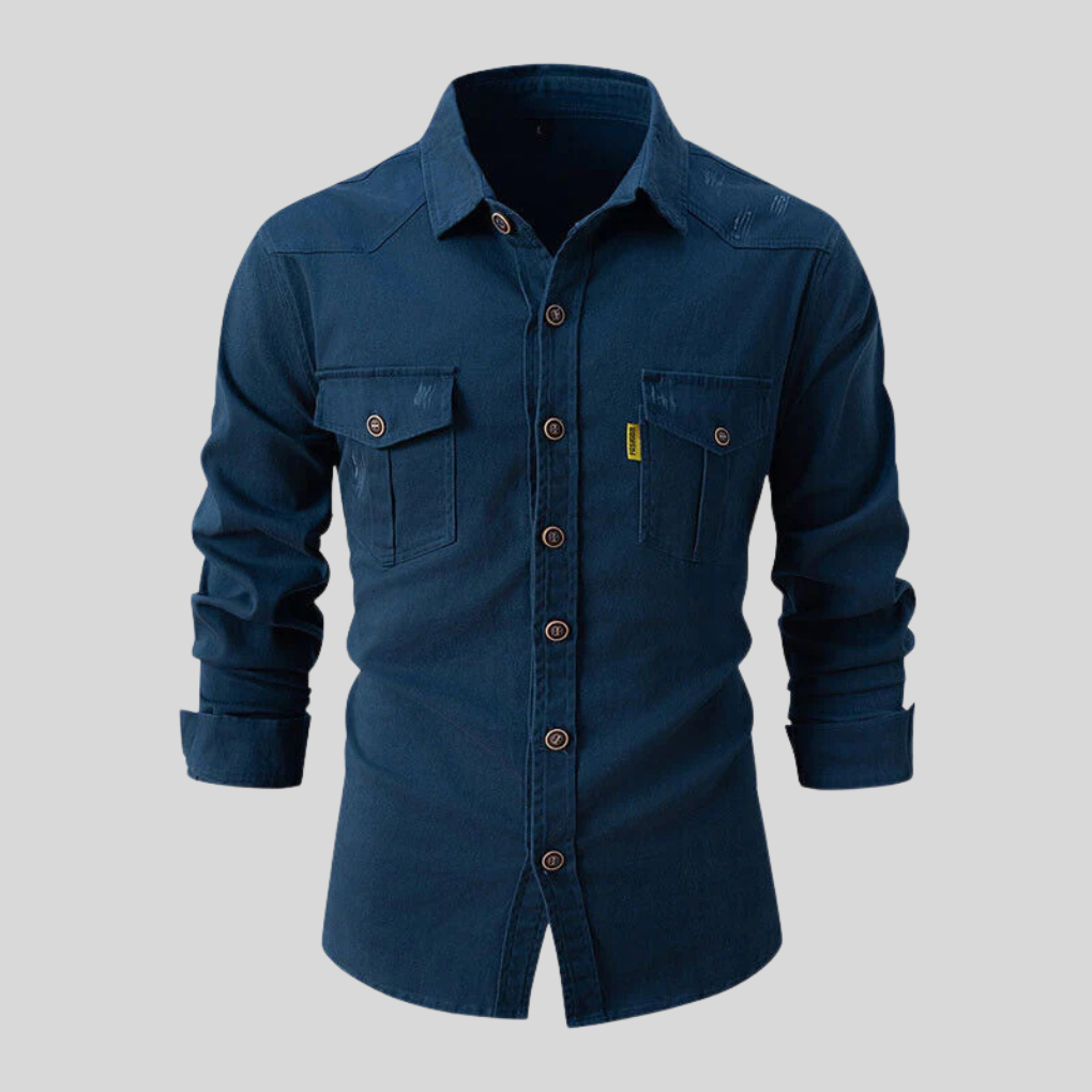 Men's Work Shirt Heavy-Duty Cotton