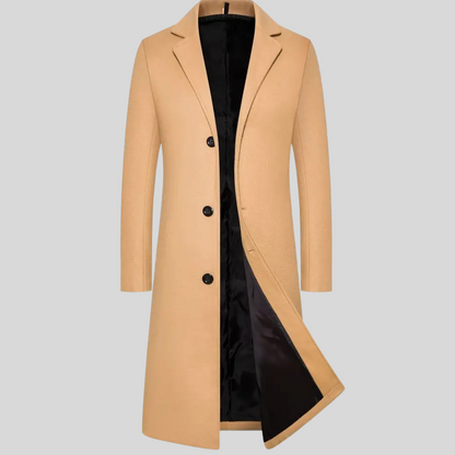 Men's Long Overcoat Classic Winter Coat