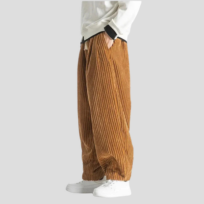 Men's Straight Leg Cotton Trousers