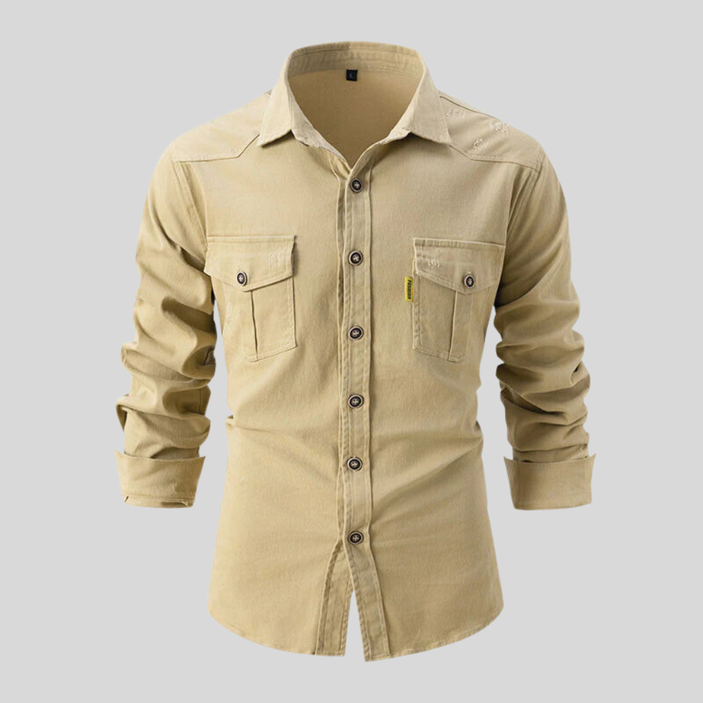 Men's Work Shirt Heavy-Duty Cotton