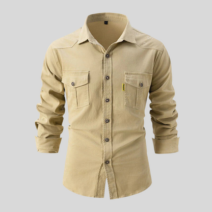 Men's Work Shirt Heavy-Duty Cotton