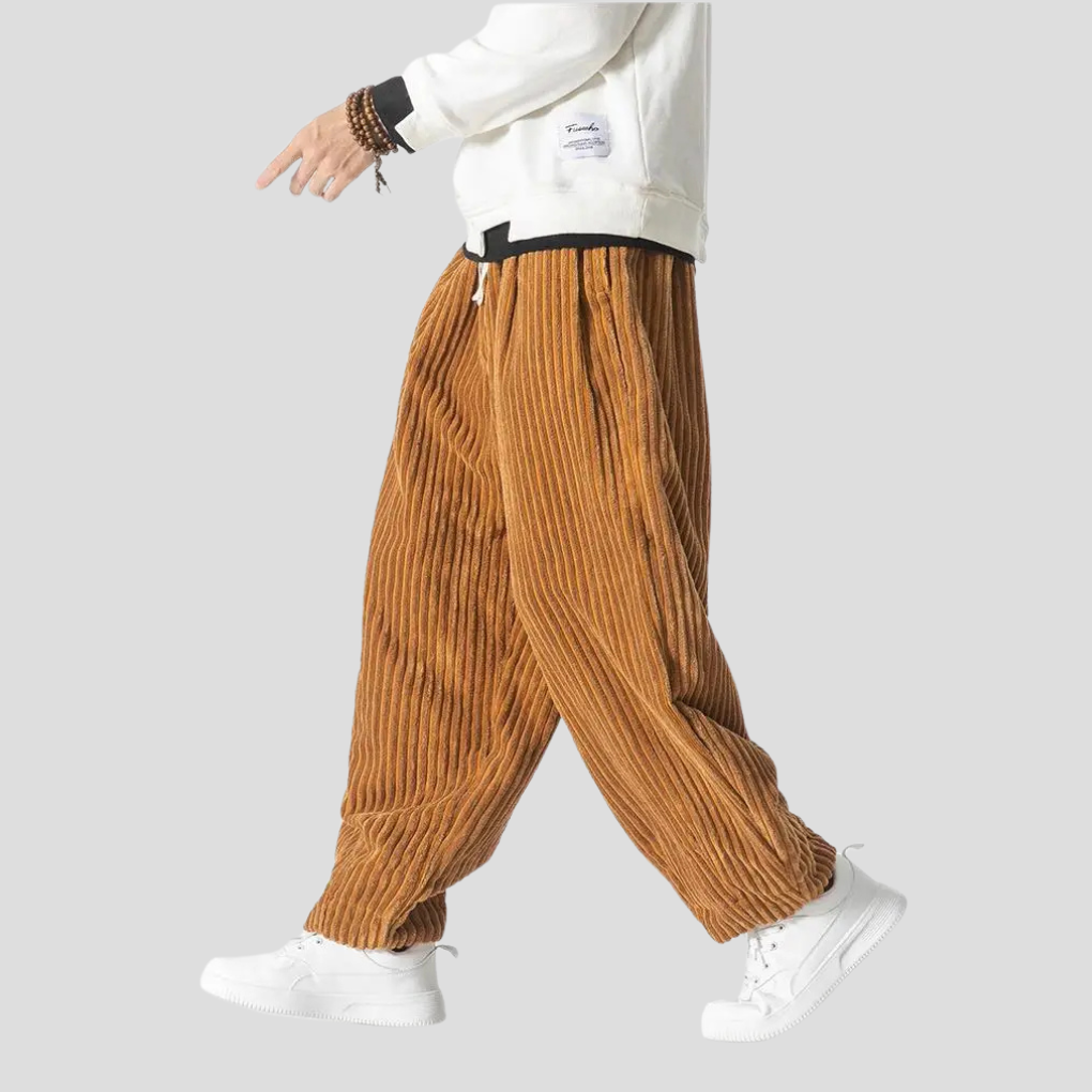 Men's Straight Leg Cotton Trousers