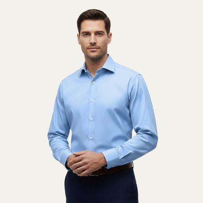 Men's Slim Fit Stretch Dress Shirt Lightweight