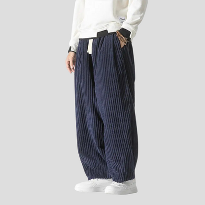 Men's Straight Leg Cotton Trousers