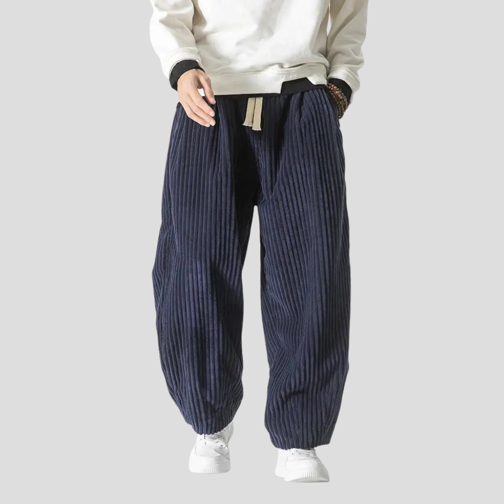 Men's Straight Leg Cotton Trousers