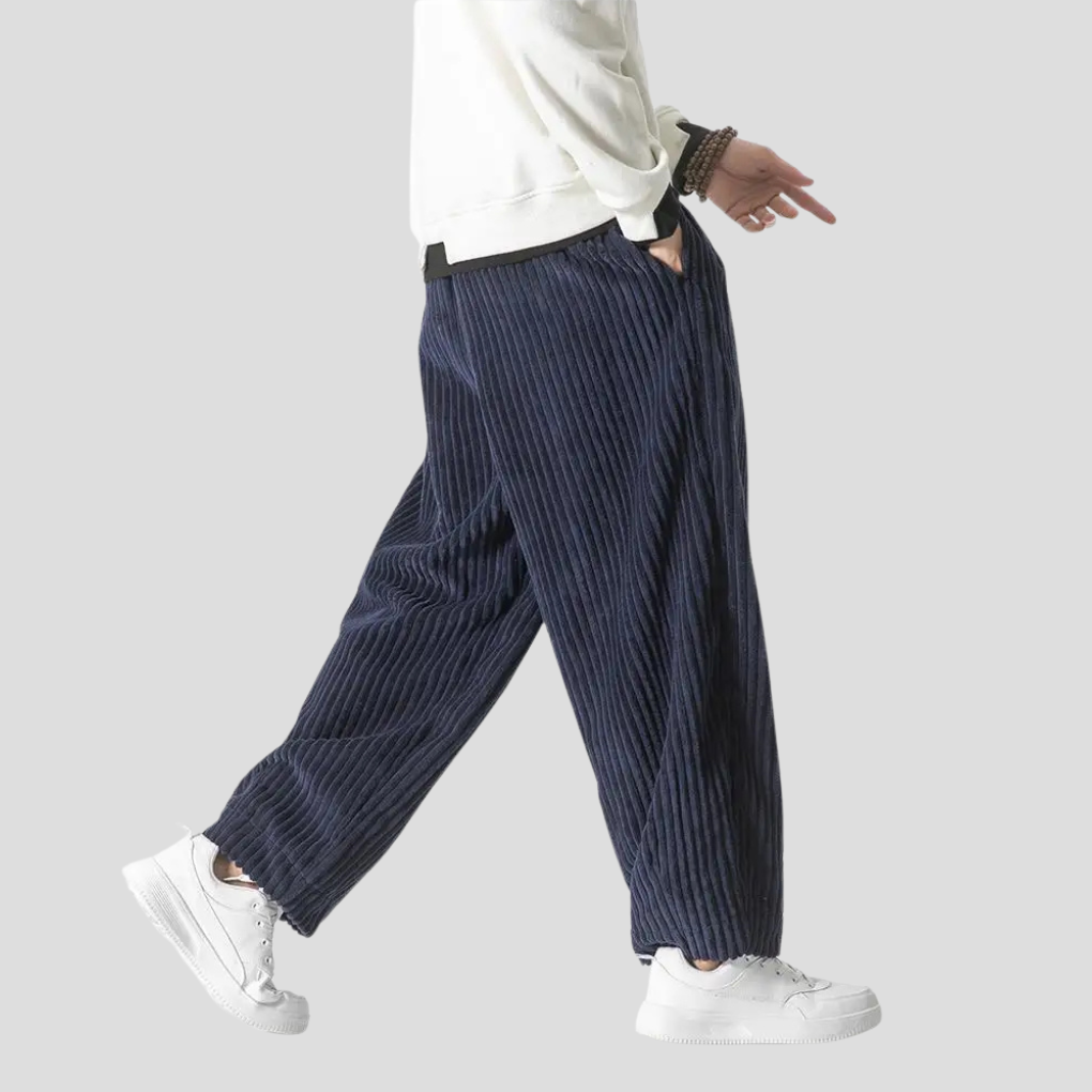 Men's Straight Leg Cotton Trousers