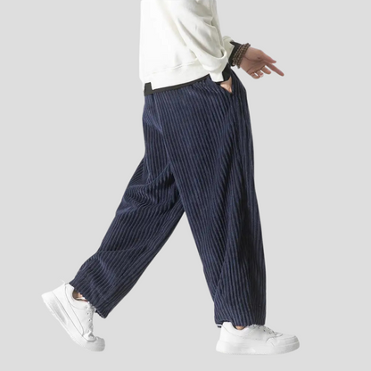 Men's Straight Leg Cotton Trousers