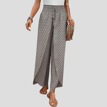 Geometric Print Trousers