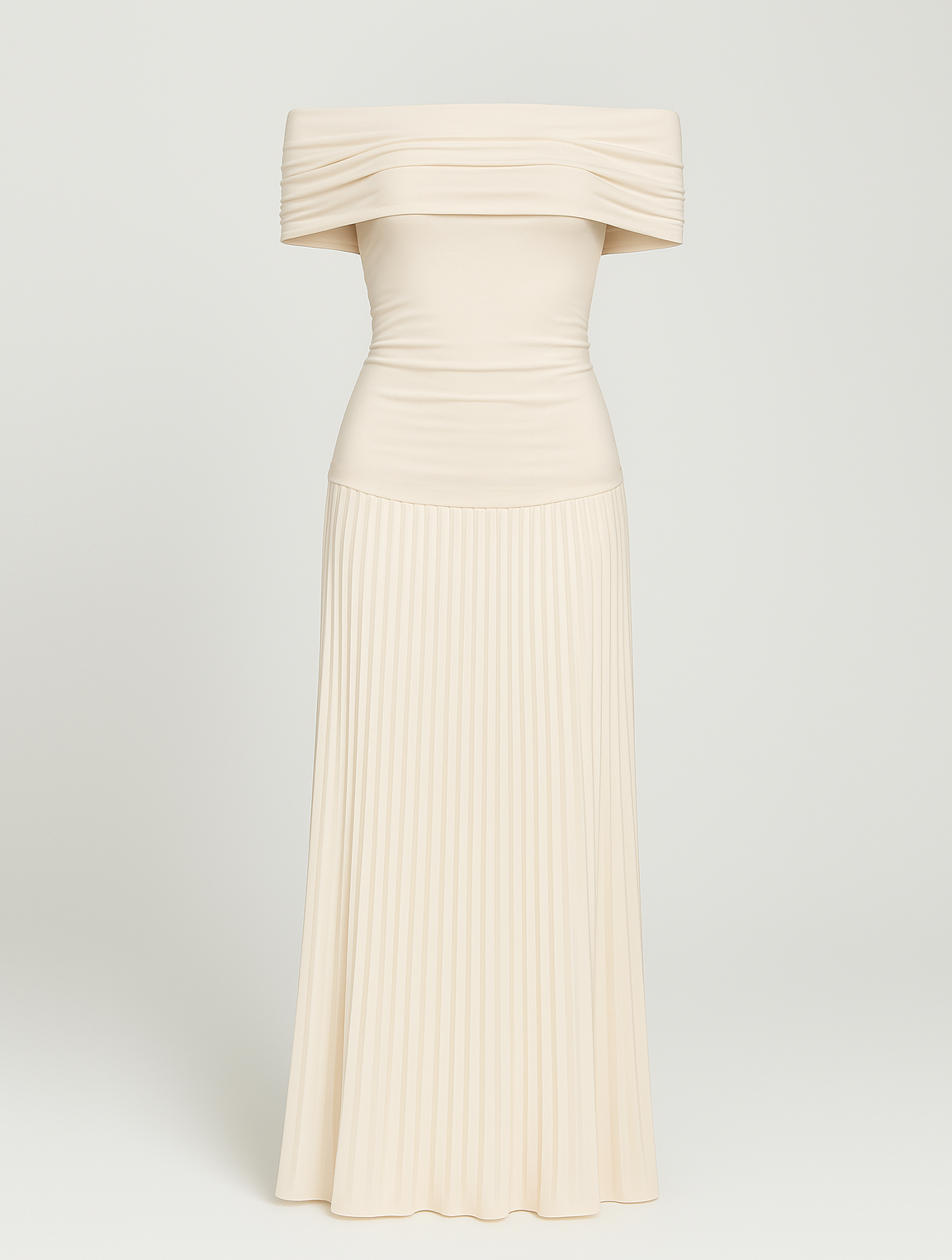 Elegant Ladies Floor Length Pleated Maxi Dress