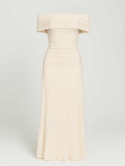 Women's Off-Shoulder Maxi Dress Elegant