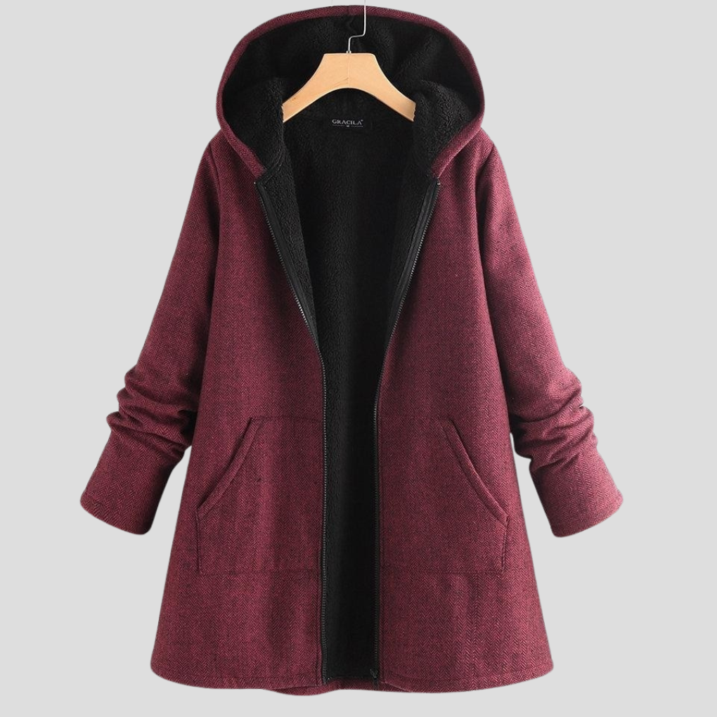Women's Fleece Hooded Coat