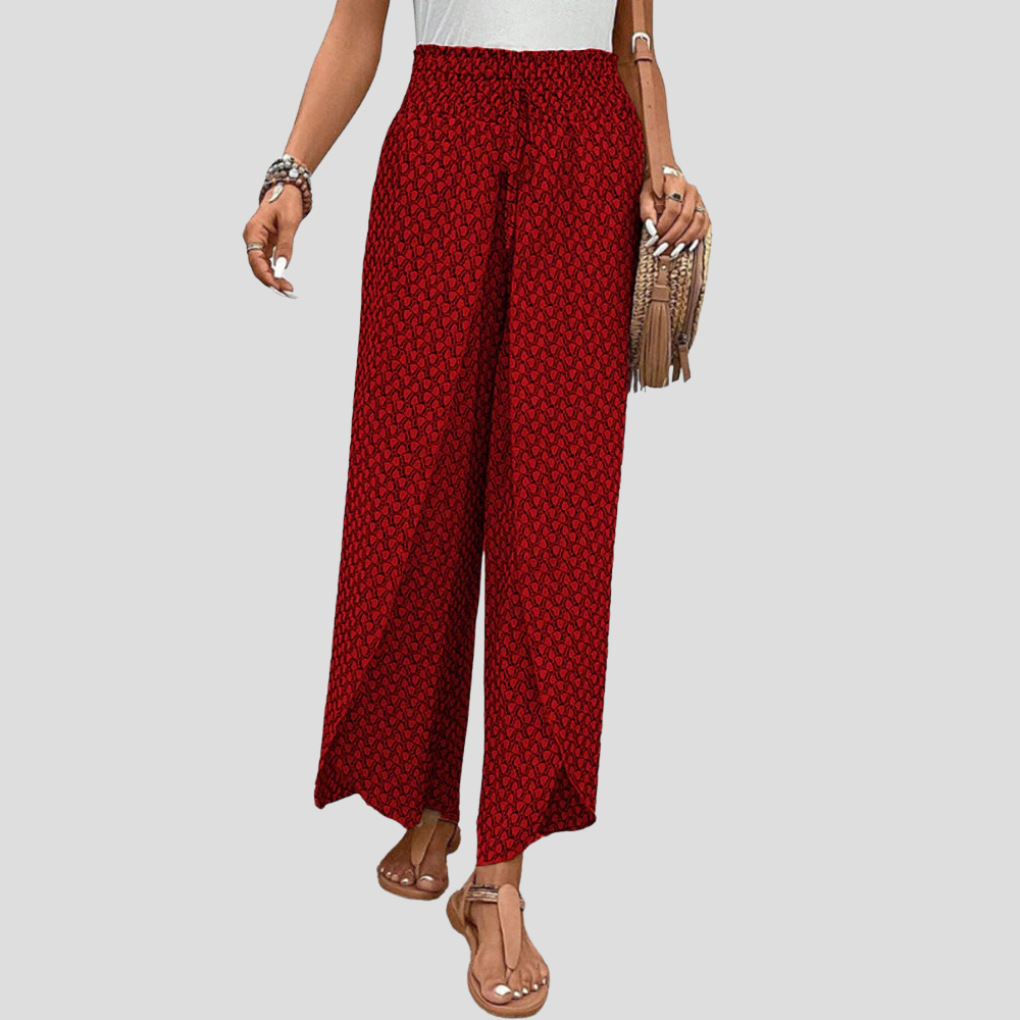 Geometric Print Trousers