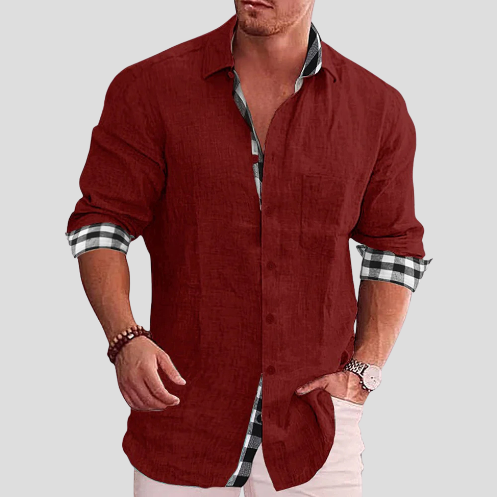 Men's Casual Button Down Shirt Classic Fit