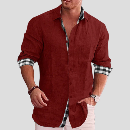 Men's Casual Button Down Shirt Classic Fit
