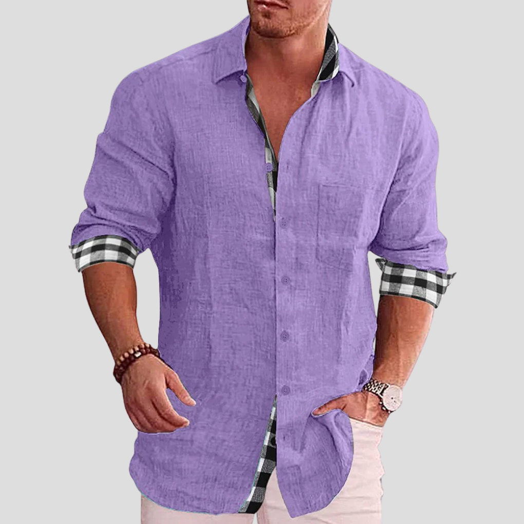Men's Casual Button Down Shirt Classic Fit
