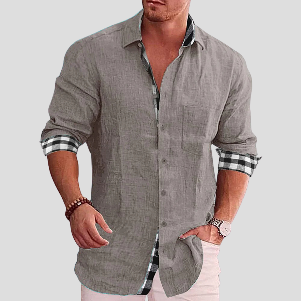 Men's Casual Button Down Shirt Classic Fit