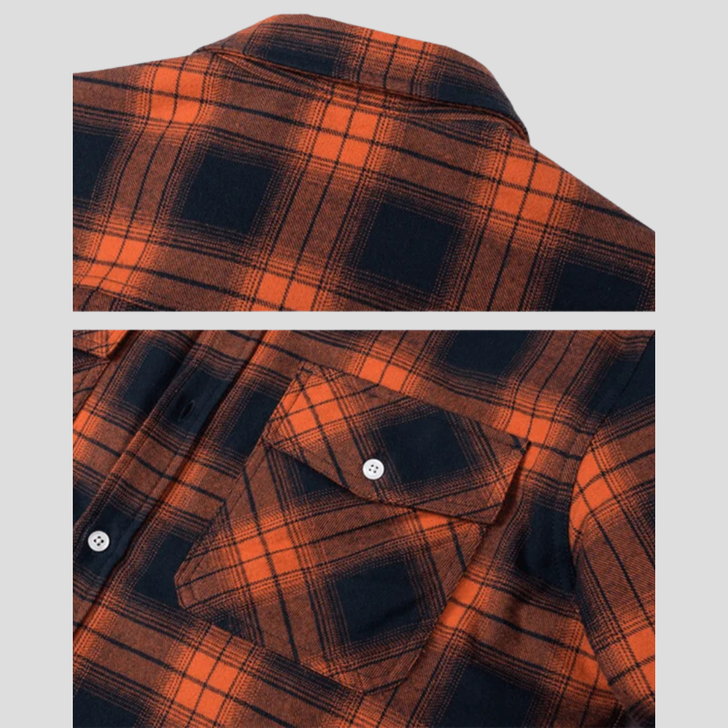 Men's Plaid Fleece Lined Jacket
