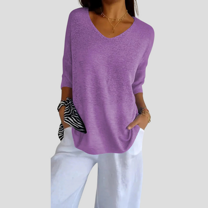 Women's V-Neck Knit Casual