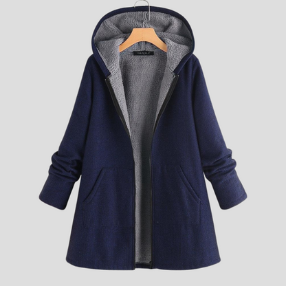 Women's Fleece Hooded Coat - VibreMode