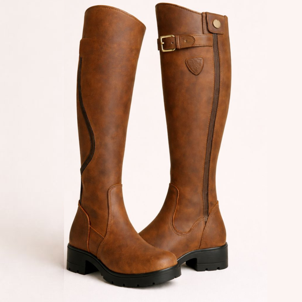 Women's Knee High Zip Boots - VibreMode