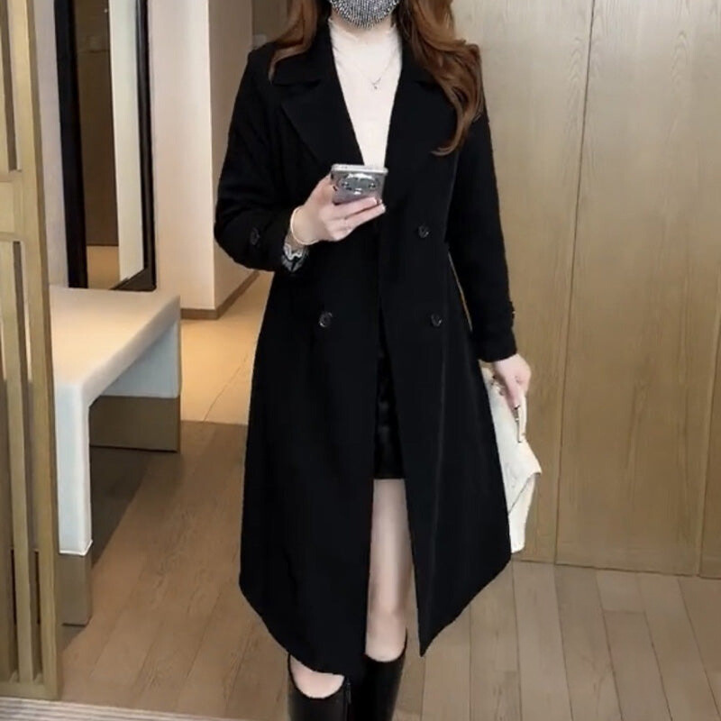 Classic Women's Long Trench Coat - VibreMode