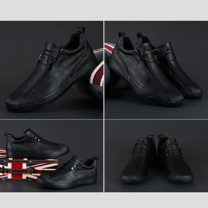 Men's Formal Dress Shoes Leather Black - VibreMode