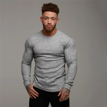 Men's Crewneck Sweater Knit Casual Beige