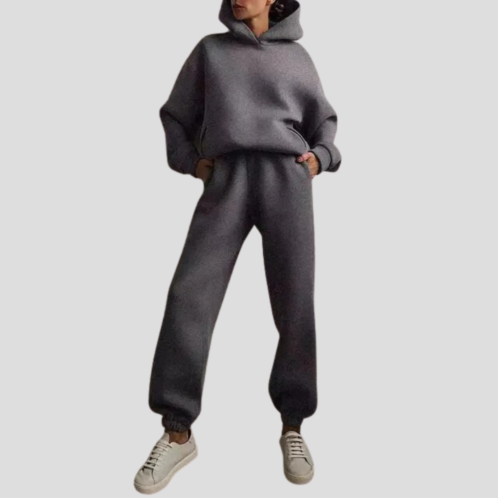 Women's Relaxed Hoodie Jogger Set Lounge Wear