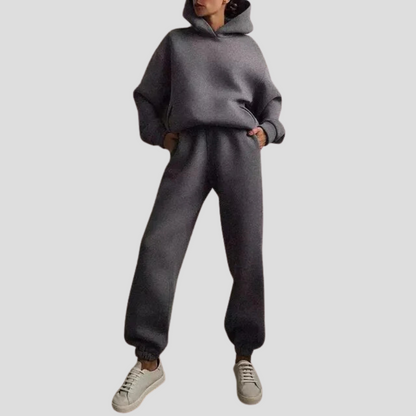 Women's Relaxed Hoodie Jogger Set Lounge Wear