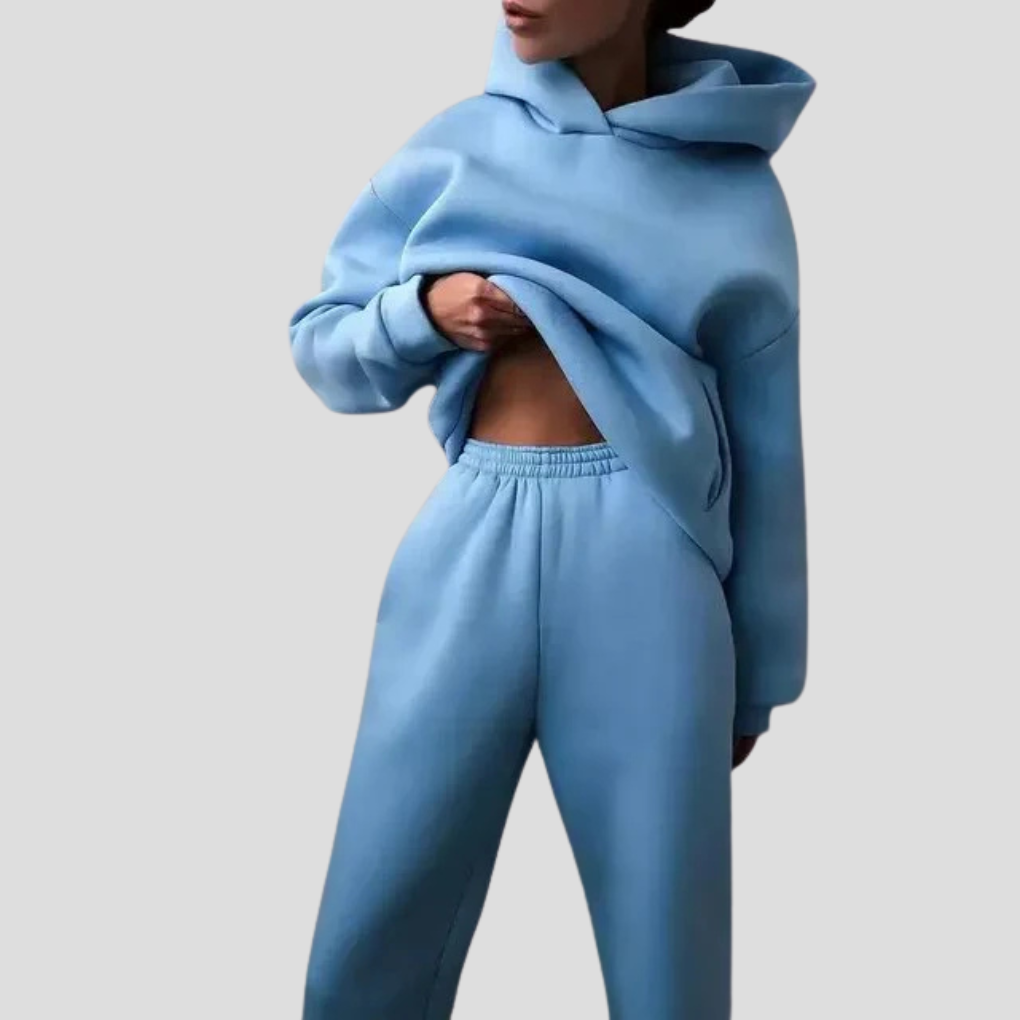 Women's Relaxed Hoodie Jogger Set Lounge Wear