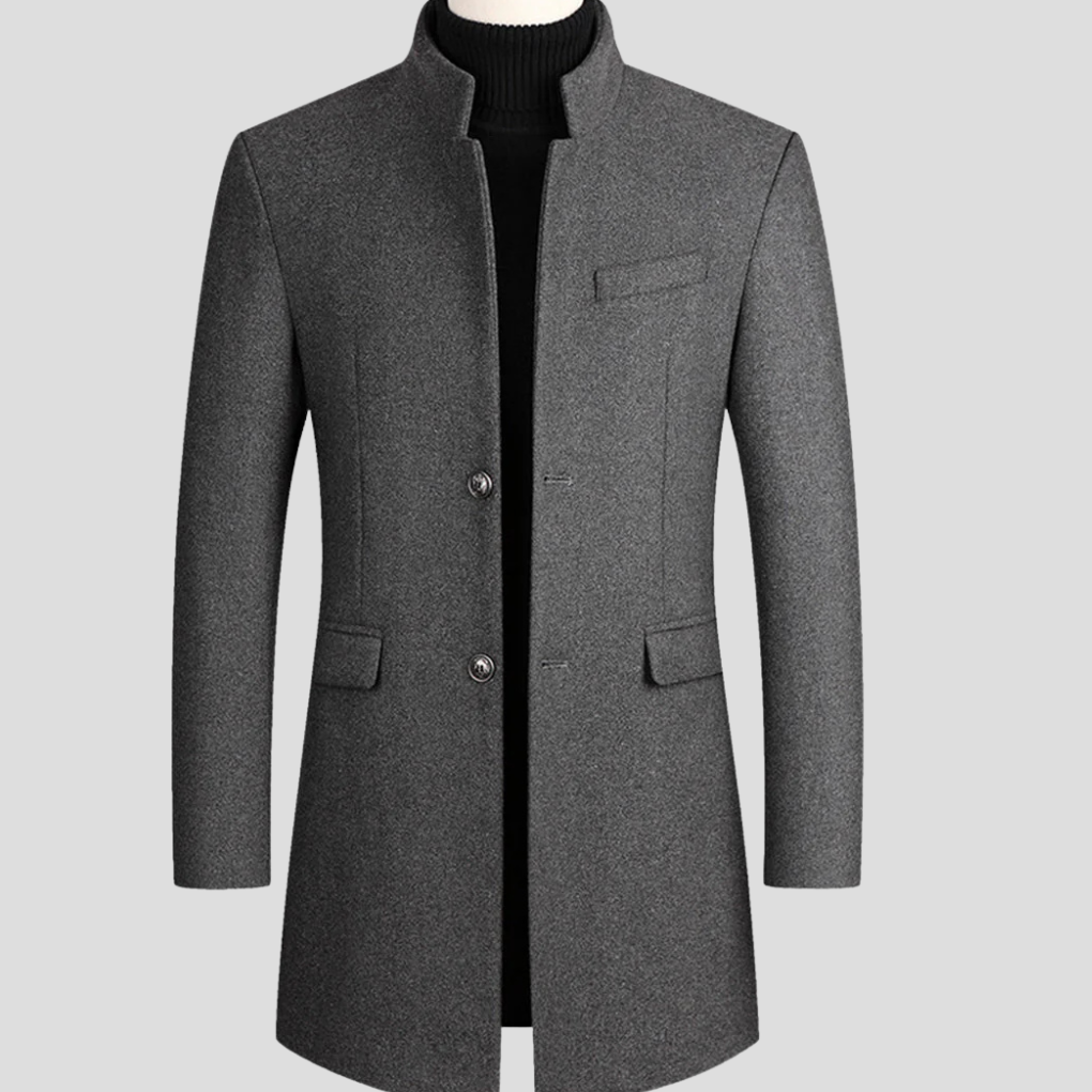 Men's Wool Blend Classic Coat