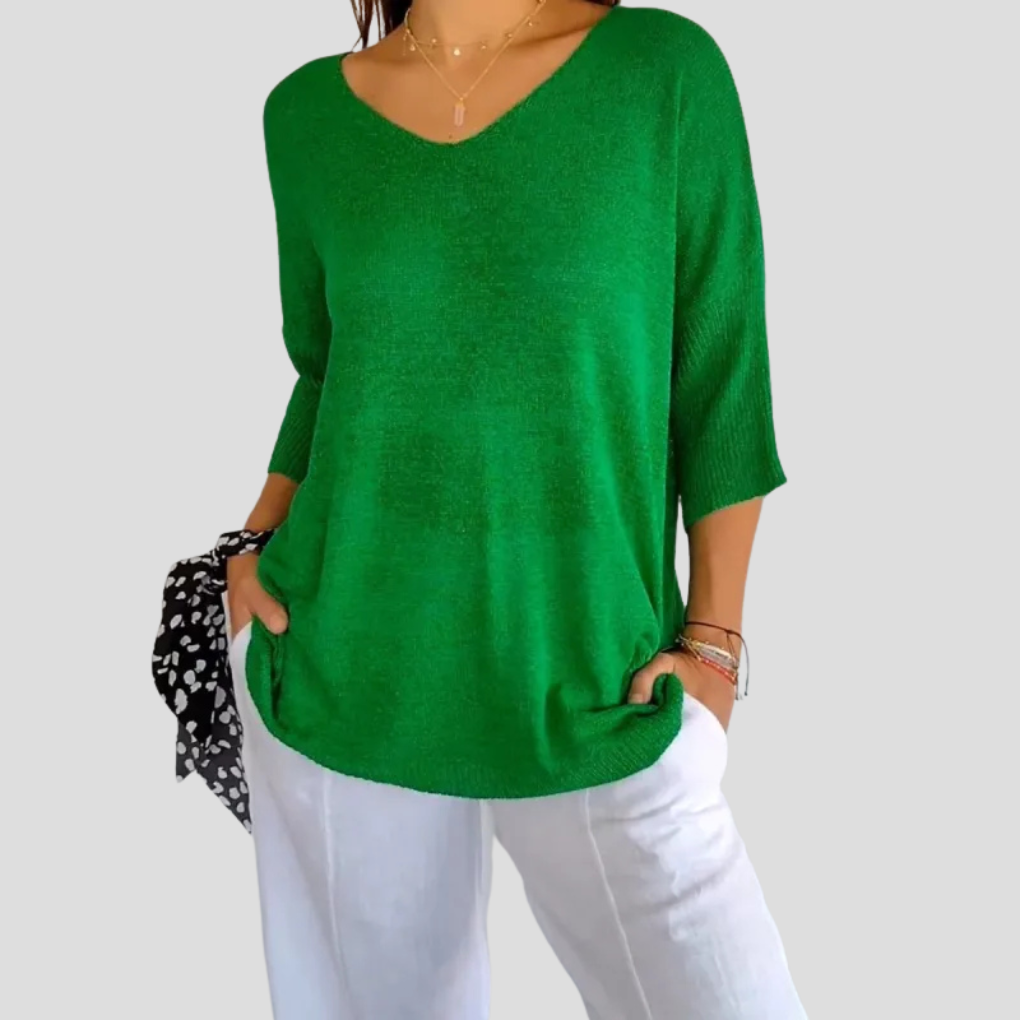 Women's V-Neck Knit Casual