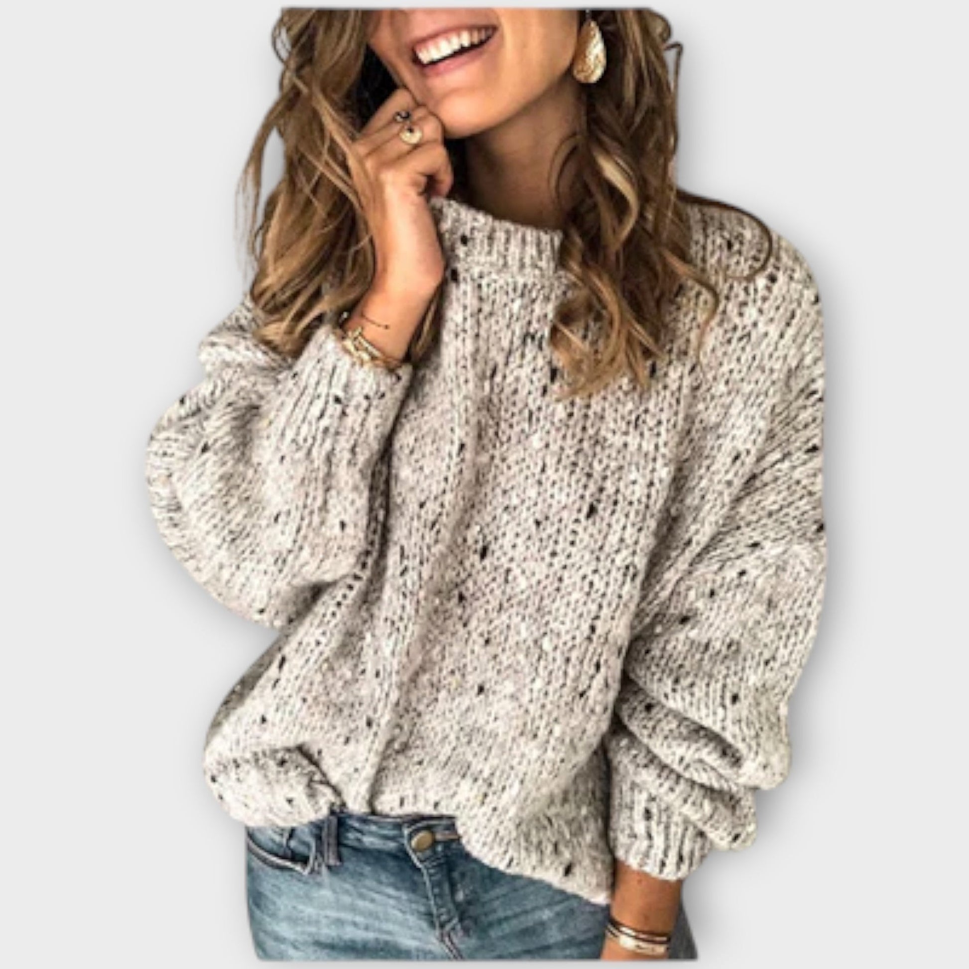 Comfy Vintage Crew Sweater - VibreMode