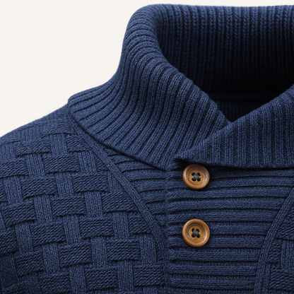 Men's Chunky Knit Button Sweater