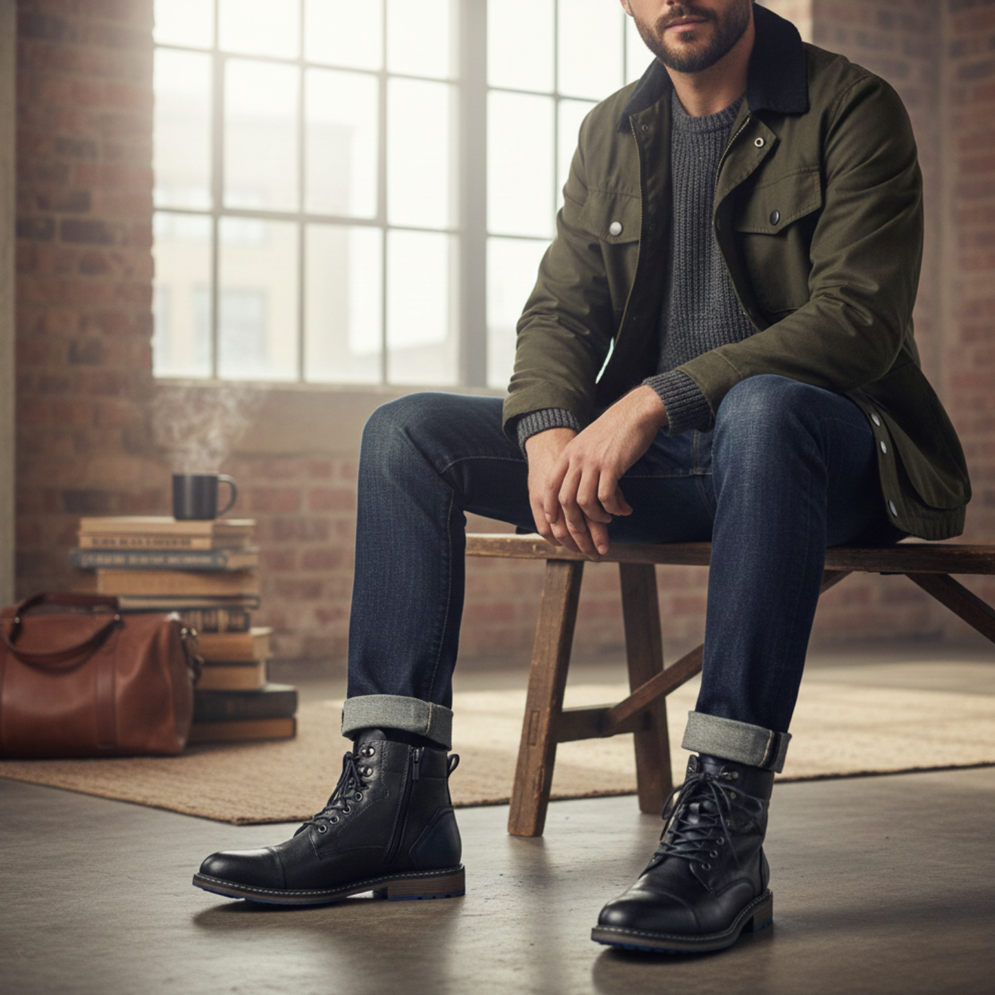 Classic Stylish Leather Ankle Boots