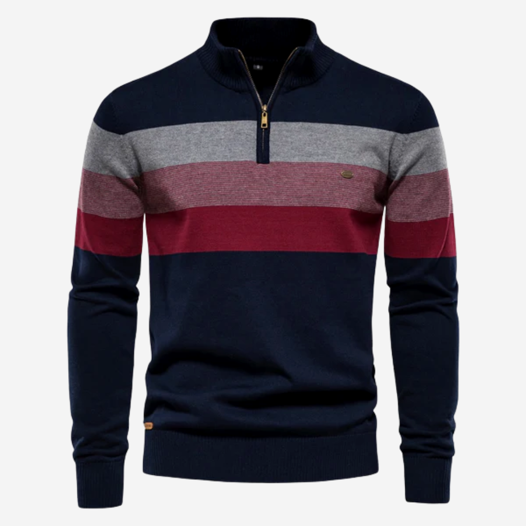 Classic Multi-Color Mens Pullover Sweater - VibreMode