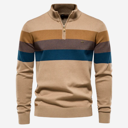 Classic Multi-Color Mens Pullover Sweater